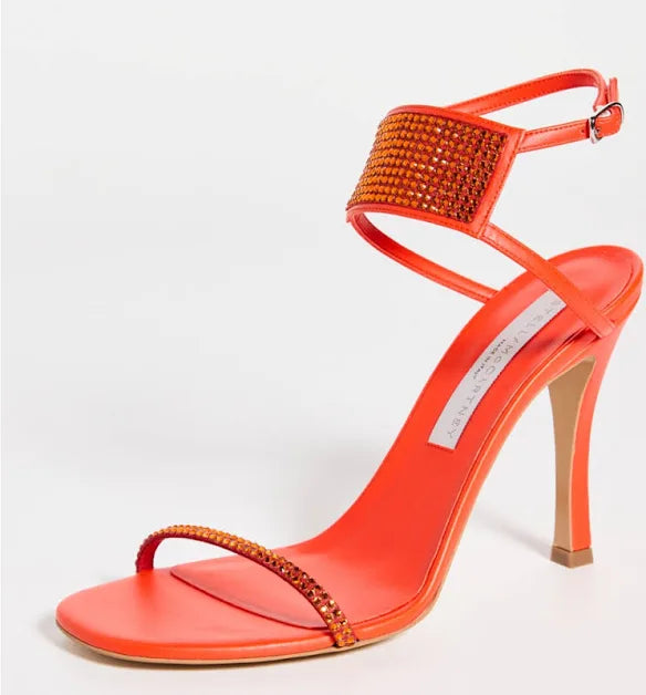 USED Stella McCartney Stella 100 Crystal High Heel Sandals