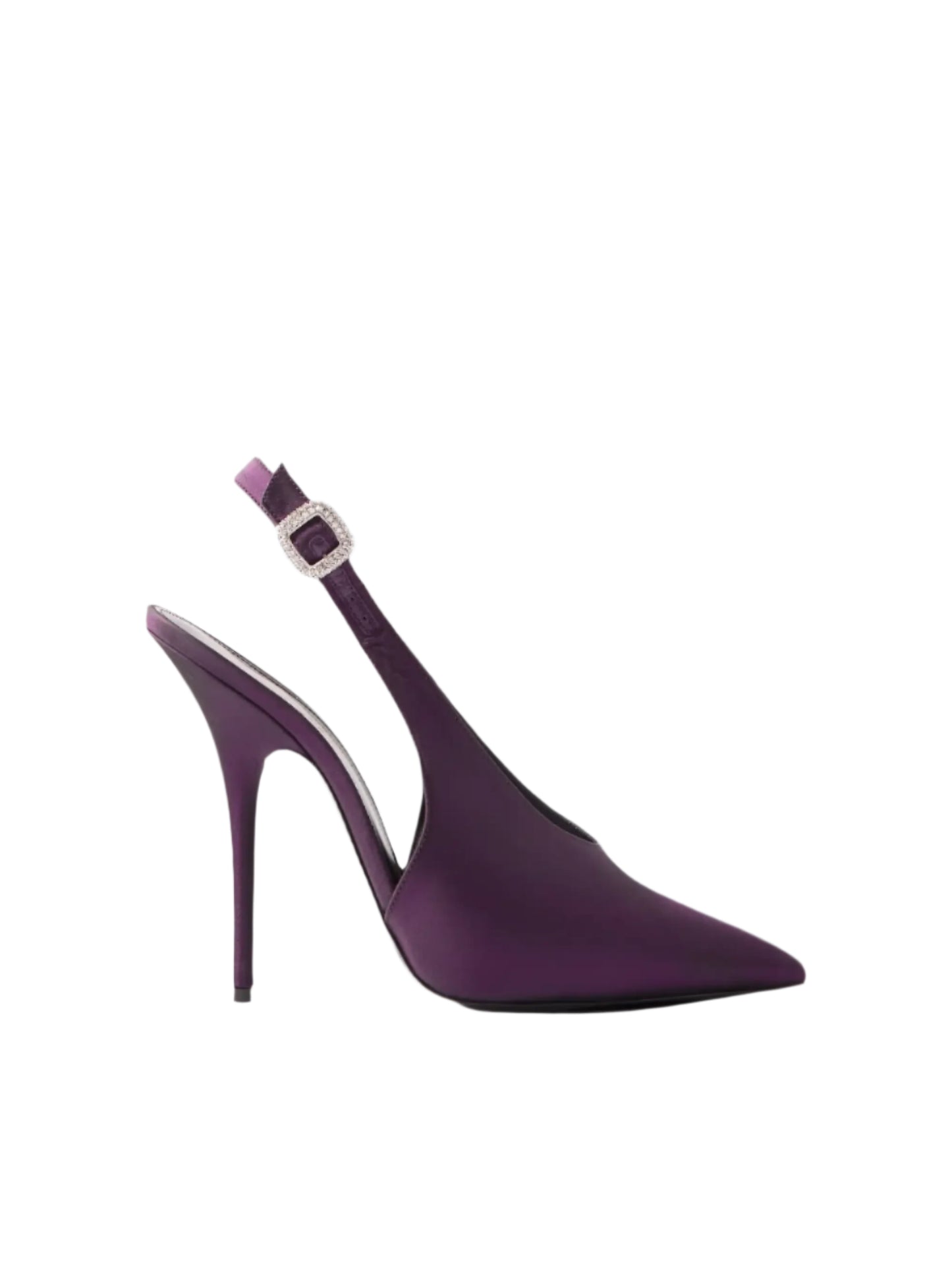 Used SAINT LAURENT Zoe Slingback Silk satin