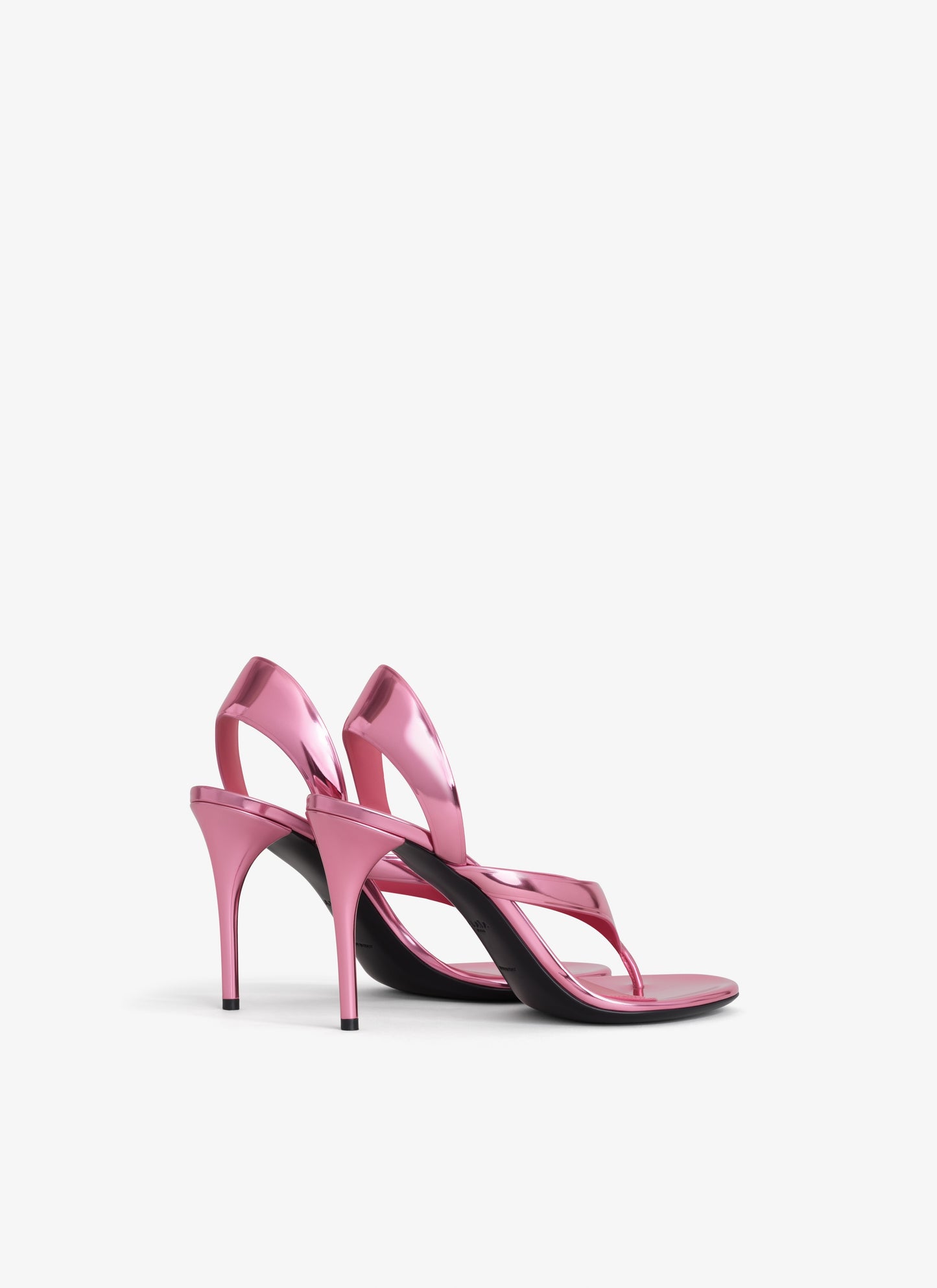 ALAÏA Infradito 90 mirrored leather sandals