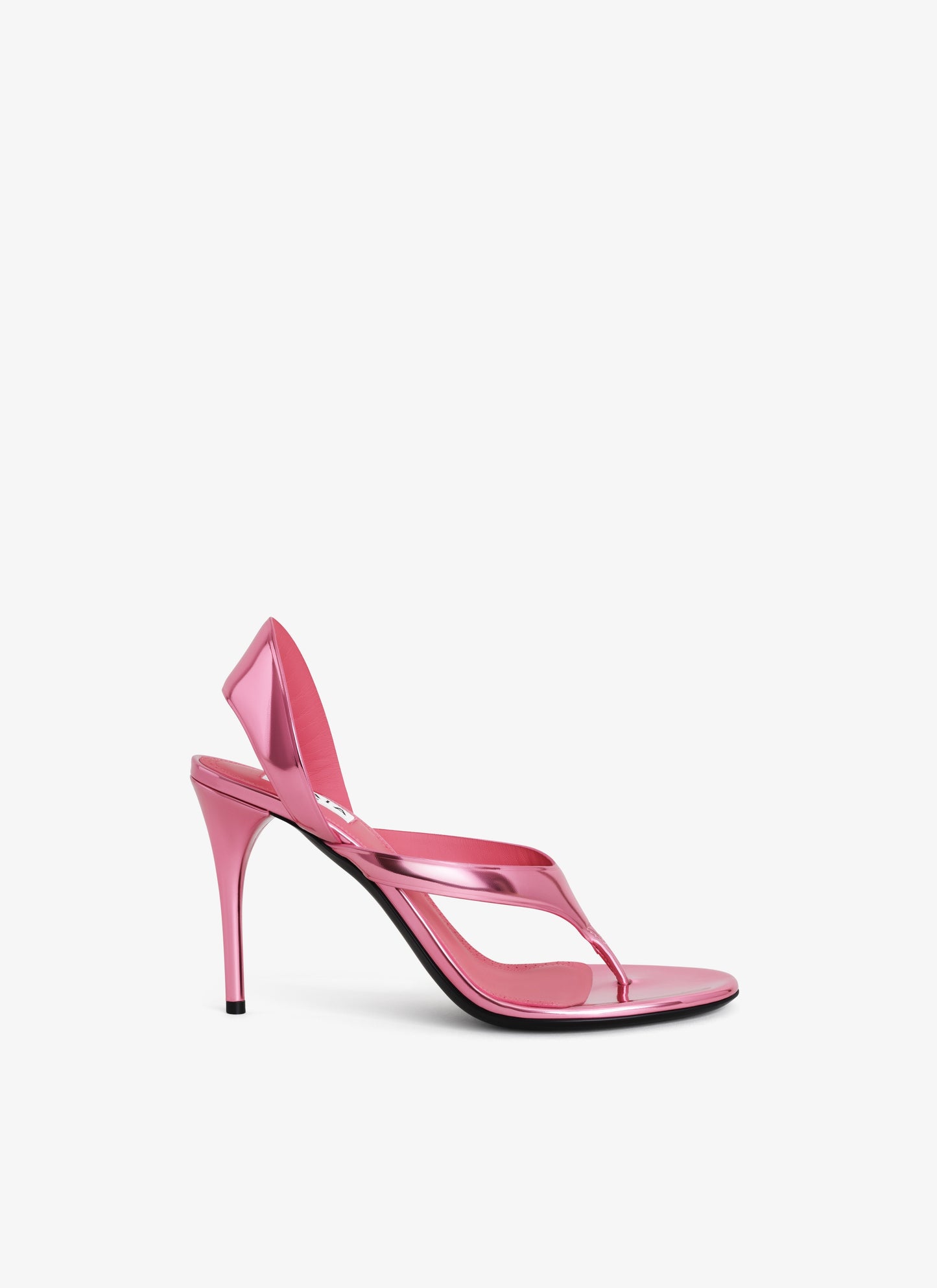 ALAÏA Infradito 90 mirrored leather sandals